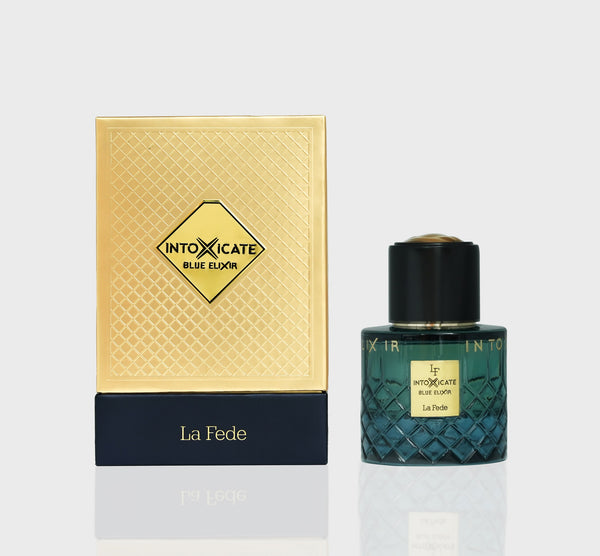 LA FEDE INTOXICATE BLUE ELIXIR 100 ML EAU DE PARFUME SPRAY FOR MEN - Khadlaj Perfumes